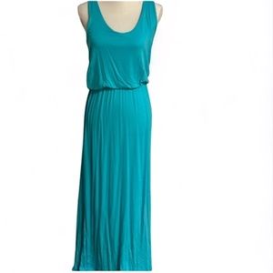 Teal Racerback Maxi Dress | Stretch Waist Royal Standard Ladies Size Medium NWT